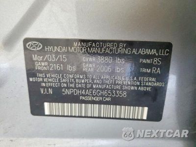 Zdjęcie 13 z 13 samochodu: 2016 HYUNDAI ELANTRA SE VIN:5NPDH4AE6GH653358 - miniatura