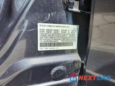 Zdjęcie 12 z 12 samochodu: 2020 ACURA ILX PREMIUM A-SPEC VIN:19UDE2F88LA002512 - miniatura