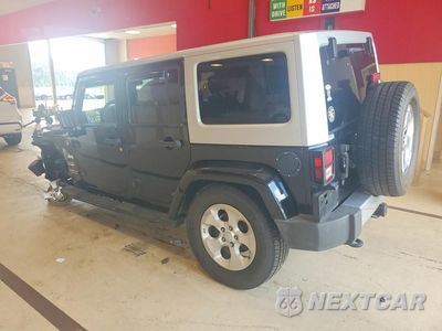 Drugie zdjęcie samochodu z przodu: 2015 JEEP WRANGLER UNLIMITED SAHARA VIN:1C4BJWEG6FL690620 - miniatura