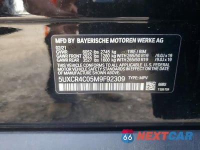Zdjęcie 12 z 12 samochodu: 2021 BMW X5 SDRIVE 40I VIN:5UXCR4C05M9F92309 - miniatura