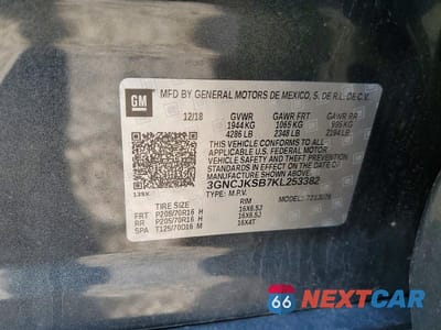 Zdjęcie 13 z 13 samochodu: 2019 CHEVROLET TRAX LS VIN:3GNCJKSB7KL253382 - miniatura