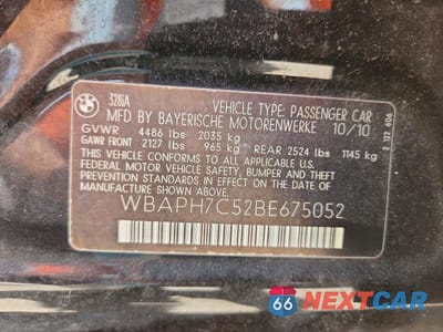 Zdjęcie 12 z 12 samochodu: 2011 BMW 328 I VIN:WBAPH7C52BE675052 - miniatura