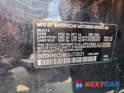 Zdjęcie 12 z 12 samochodu: 2014 BMW X5 XDRIVE50I VIN:5UXKR6C57E0J73531 - miniatura