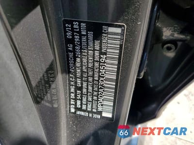 Zdjęcie 13 z 13 samochodu: 2013 PORSCHE PANAMERA S HYBRID VIN:WP0AD2A73DL045194 - miniatura