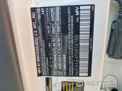 Zdjęcie 12 z 12 samochodu: 2023 MERCEDES-BENZ GLE 350 VIN:4JGFB4JE4PA854785 - miniatura