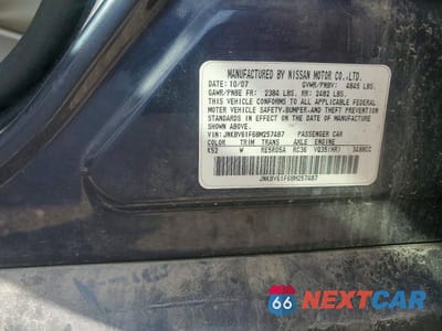 Zdjęcie 12 z 12 samochodu: 2008 INFINITI G35 X VIN:JNKBV61F68M257487 - miniatura