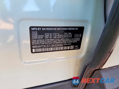 Zdjęcie 14 z 14 samochodu: 2018 BMW X1 XDRIVE28I VIN:WBXHT3C37J3H33430 - miniatura