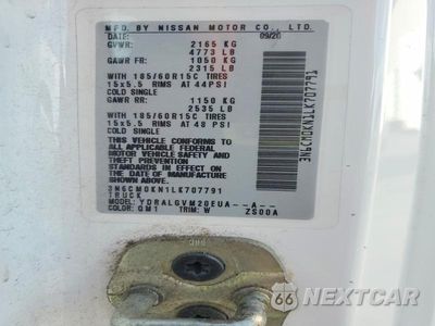 Zdjęcie 12 z 12 samochodu: 2020 NISSAN NV200 SV VIN:3N6CM0KN1LK707791 - miniatura