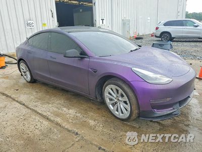 Czwarte zdjęcie samochodu z boku: 2021 TESLA MODEL 3 VIN:5YJ3E1EB5MF094799 - miniatura