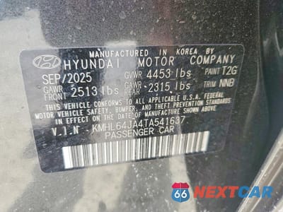 Zdjęcie 13 z 13 samochodu: 2026 HYUNDAI SONATA SEL SPORT VIN:KMHL64JA4TA541637 - miniatura