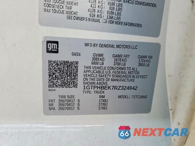 Zdjęcie 12 z 12 samochodu: 2024 GMC SIERRA C1500 SLE VIN:1GTPHBEK7RZ324942 - miniatura