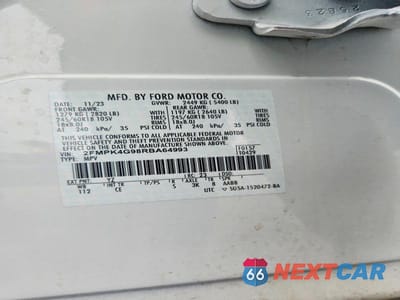 Zdjęcie 13 z 13 samochodu: 2024 FORD EDGE SE VIN:2FMPK4G98RBA64993 - miniatura