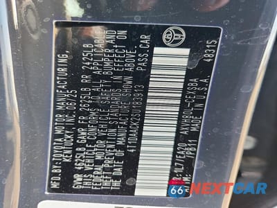 Zdjęcie 12 z 12 samochodu: 2025 TOYOTA CAMRY SE VIN:4T1DAACK2SU183913 - miniatura