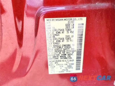 Zdjęcie 13 z 13 samochodu: 2008 NISSAN PATHFINDER S VIN:5N1AR18U88C617160 - miniatura