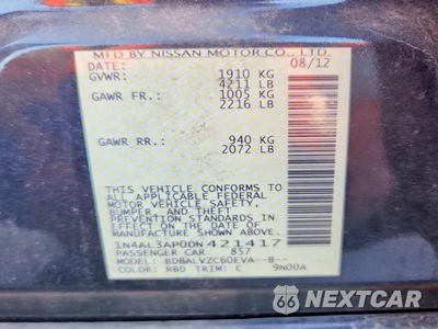 Zdjęcie 12 z 12 samochodu: 2013 NISSAN ALTIMA 2.5 VIN:1N4AL3AP0DN421417 - miniatura