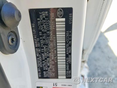 Zdjęcie 12 z 12 samochodu: 2020 TOYOTA CAMRY LE VIN:4T1L11AK1LU868081 - miniatura