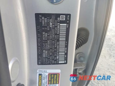 Zdjęcie 13 z 13 samochodu: 2018 HONDA CLARITY TOURING VIN:JHMZC5F35JC002192 - miniatura