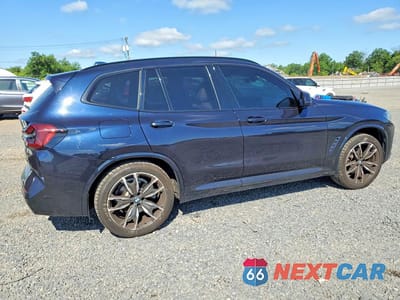 Trzecie zdjęcie samochodu z tyłu: 2022 BMW X3 XDRIVE30I VIN:5UX53DP05N9K76329 - miniatura