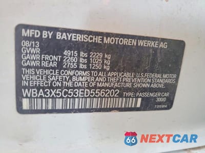 Zdjęcie 12 z 12 samochodu: 2014 BMW 328 XIGT VIN:WBA3X5C53ED556202 - miniatura