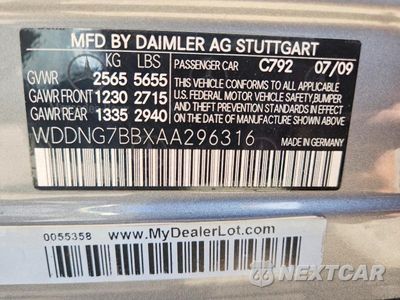 Zdjęcie 12 z 12 samochodu: 2010 MERCEDES-BENZ S 550 VIN:WDDNG7BBXAA296316 - miniatura