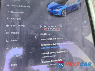 Zdjęcie 9 z 13 samochodu: 2017 TESLA MODEL X VIN:5YJXCBE48HF025027 - miniatura