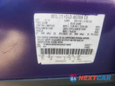 Zdjęcie 14 z 14 samochodu: 2019 FORD EXPLORER XLT VIN:1FM5K8D8XKGA21605 - miniatura