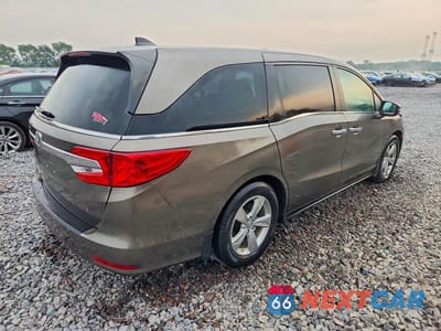 Trzecie zdjęcie samochodu z tyłu: 2019 HONDA ODYSSEY EXL VIN:5FNRL6H77KB114360 - miniatura
