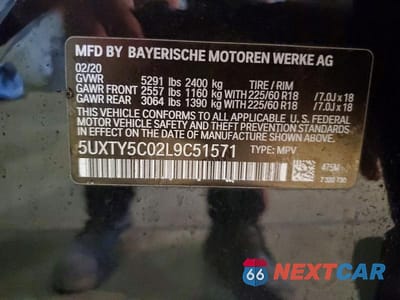 Zdjęcie 13 z 13 samochodu: 2020 BMW X3 XDRIVE30I VIN:5UXTY5C02L9C51571 - miniatura