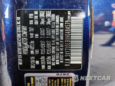 Zdjęcie 12 z 12 samochodu: 2017 HYUNDAI SANTA FE SPORT 2.4L VIN:5XYZU3LBXHG484579 - miniatura