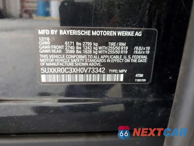 Zdjęcie 13 z 13 samochodu: 2017 BMW X5 XDRIVE35I VIN:5UXKR0C3XH0V73342 - miniatura