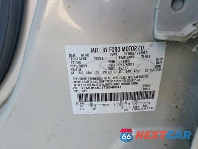 Zdjęcie 13 z 13 samochodu: 2007 FORD EDGE SEL VIN:2FMDK48C17BB46641 - miniatura