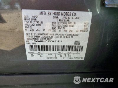Zdjęcie 14 z 14 samochodu: 2025 FORD EXPLORER PLATINUM VIN:1FMWK8HC1SGA53331 - miniatura
