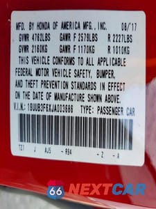 Zdjęcie 12 z 12 samochodu: 2018 ACURA TLX TECH+A VIN:19UUB3F6XJA003686 - miniatura