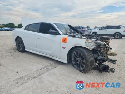 Czwarte zdjęcie samochodu z boku: 2023 DODGE CHARGER SCAT PACK VIN:2C3CDXGJ5PH687110 - miniatura