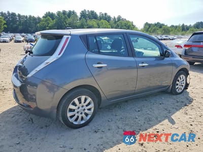 Trzecie zdjęcie samochodu z tyłu: 2016 NISSAN LEAF S VIN:1N4AZ0CP9GC303831 - miniatura
