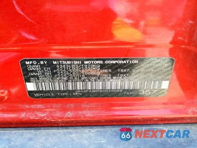 Zdjęcie 12 z 12 samochodu: 2019 MITSUBISHI OUTLANDER SPORT SE VIN:JA4AP4AW7KU010069 - miniatura