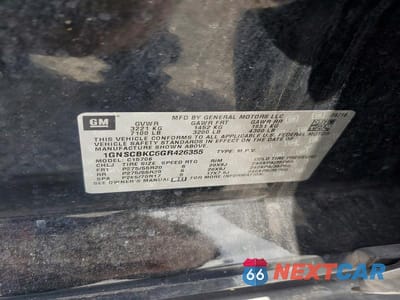 Zdjęcie 13 z 13 samochodu: 2016 CHEVROLET TAHOE C1500 LT VIN:1GNSCBKC6GR426355 - miniatura