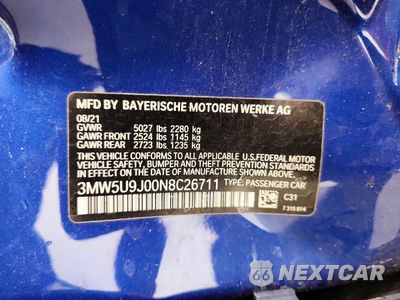 Zdjęcie 13 z 13 samochodu: 2022 BMW M340XI VIN:3MW5U9J00N8C26711 - miniatura