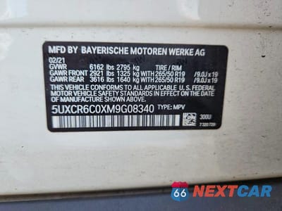 Zdjęcie 14 z 14 samochodu: 2021 BMW X5 XDRIVE40I VIN:5UXCR6C0XM9G08340 - miniatura