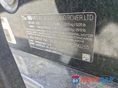 Zdjęcie 12 z 12 samochodu: 2021 JAGUAR XF R-DYNAMIC SE VIN:SAJBL4GX9MCY90255 - miniatura