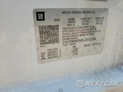 Zdjęcie 12 z 12 samochodu: 2020 CHEVROLET SILVERADO C1500 VIN:1GCRWAEH2LZ211128 - miniatura