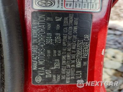 Zdjęcie 13 z 13 samochodu: 2008 KIA SPECTRA LX VIN:KNAFE121885531921 - miniatura