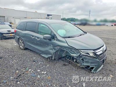 Czwarte zdjęcie samochodu z boku: 2018 HONDA ODYSSEY EX VIN:5FNRL6H54JB085204 - miniatura