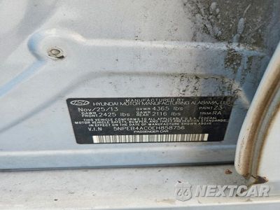 Zdjęcie 12 z 12 samochodu: 2014 HYUNDAI SONATA GLS VIN:5NPEB4AC0EH858756 - miniatura