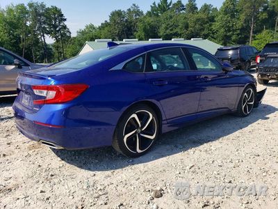 Trzecie zdjęcie samochodu z tyłu: 2020 HONDA ACCORD SPORT VIN:1HGCV1F3XLA093454 - miniatura