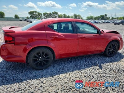 Trzecie zdjęcie samochodu z tyłu: 2013 DODGE AVENGER SXT VIN:1C3CDZCB1DN620257 - miniatura