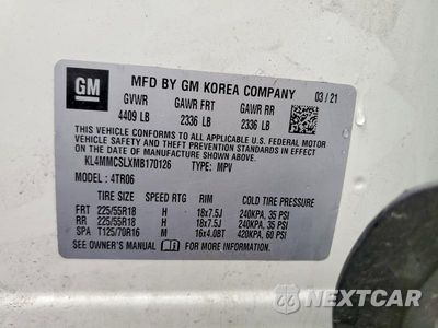 Zdjęcie 13 z 13 samochodu: 2021 BUICK ENCORE GX PREFERRED VIN:KL4MMCSLXMB170126 - miniatura