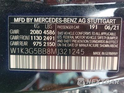 Zdjęcie 12 z 12 samochodu: 2021 MERCEDES-BENZ A 35 AMG VIN:W1K3G5BB8MJ321245 - miniatura