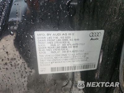 Zdjęcie 12 z 12 samochodu: 2012 AUDI Q7 PRESTIGE VIN:WA1VMAFE2CD009924 - miniatura