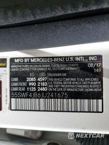 Zdjęcie 12 z 12 samochodu: 2018 MERCEDES-BENZ C 300 VIN:55SWF4JB6JU241675 - miniatura